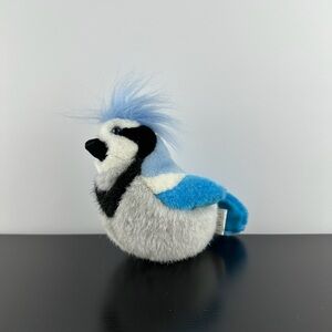 Wild Republic K&M Audubon Blue Jay Bird 6” Plush Stuffed BlueJay Sound Works!
